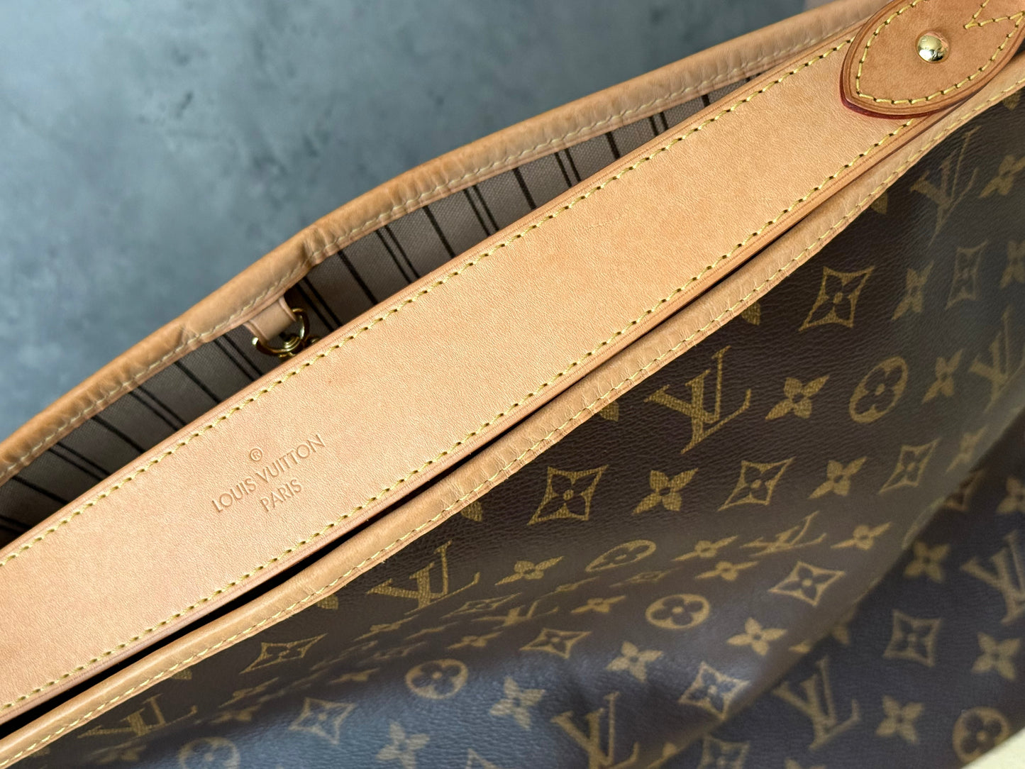 LV Delightful MM Beige