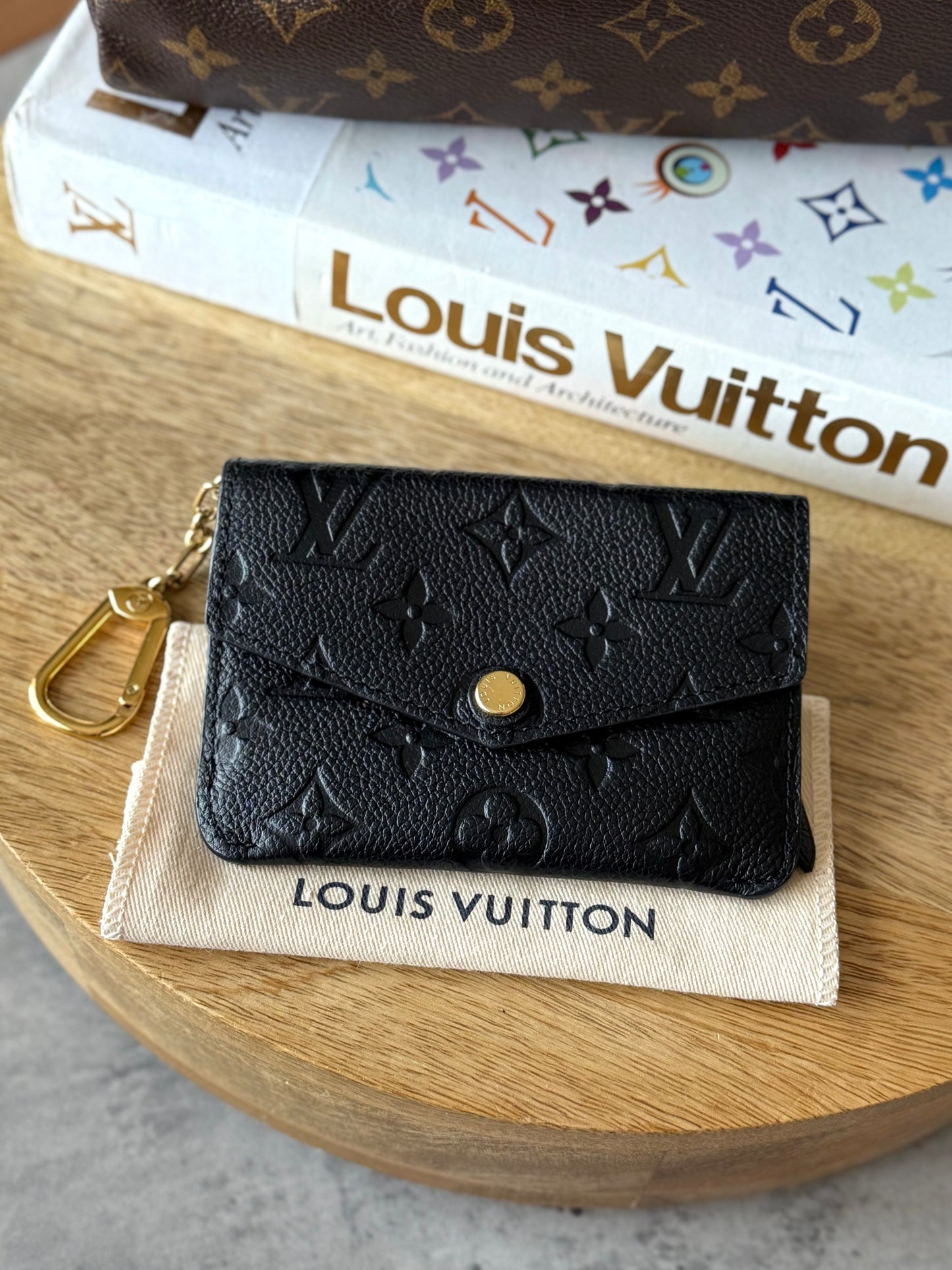 LV Key Pouch Empreinte in Noir