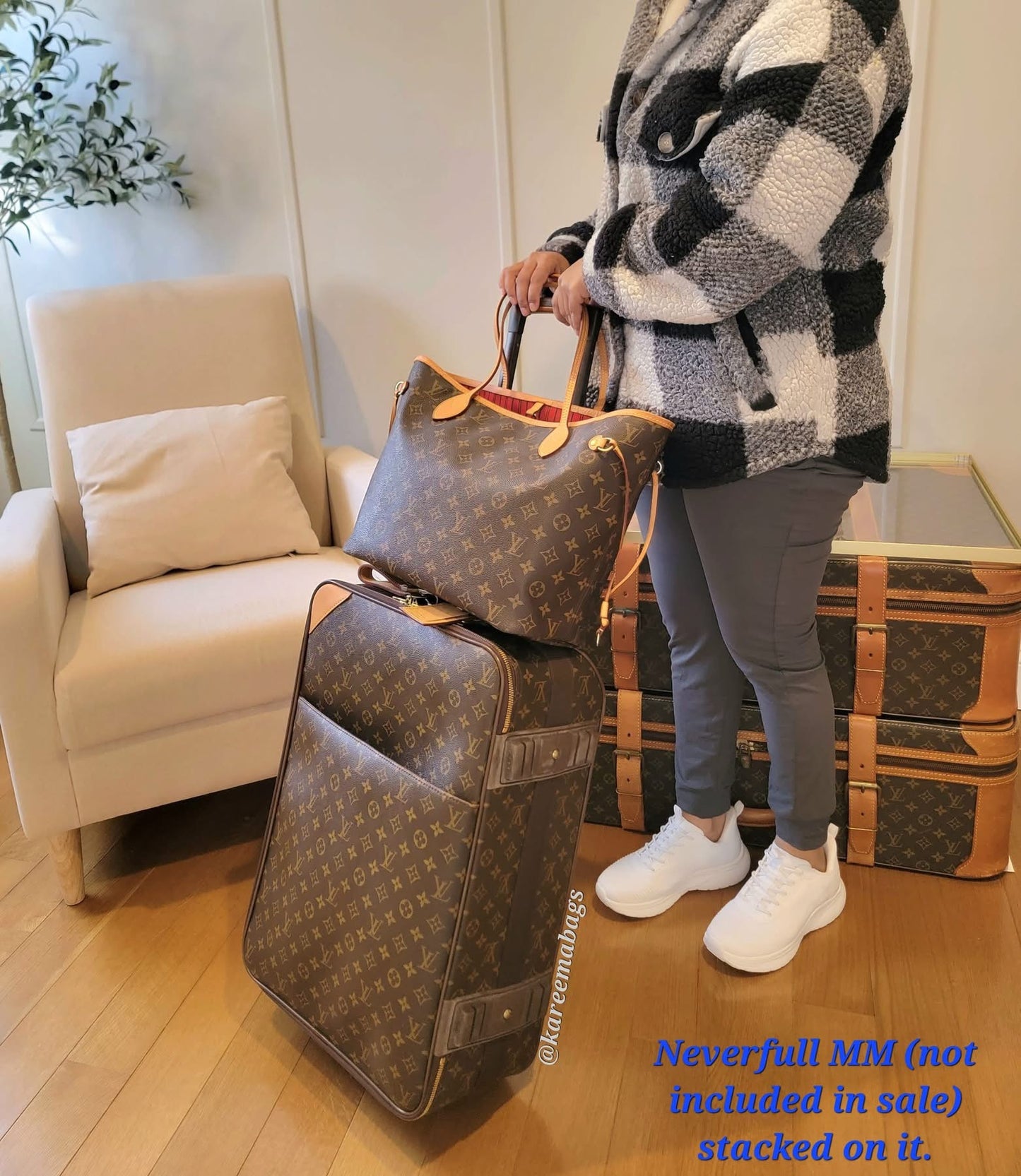LV Pegase 55 Rolling Luggage