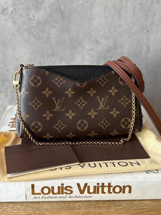 LV Pallas clutch crossbody noir