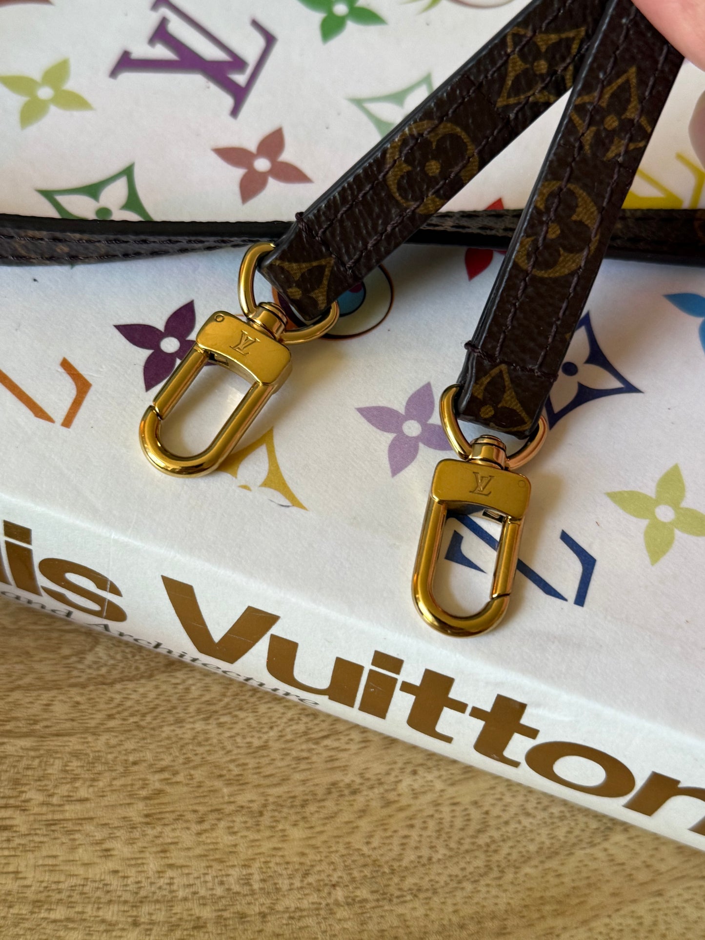 LV Thin crossbody mono strap.