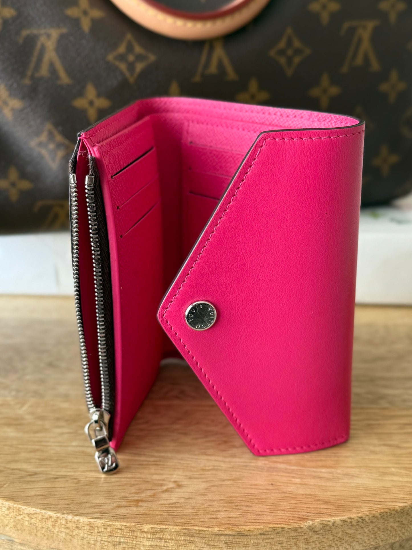 LV Victorine wallet pink