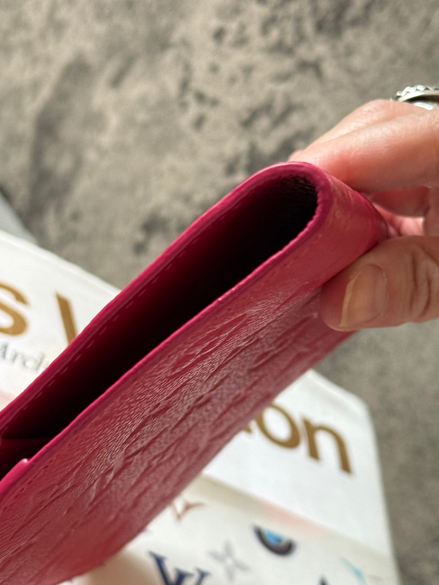 LV Fuchsia Clemence Notebook