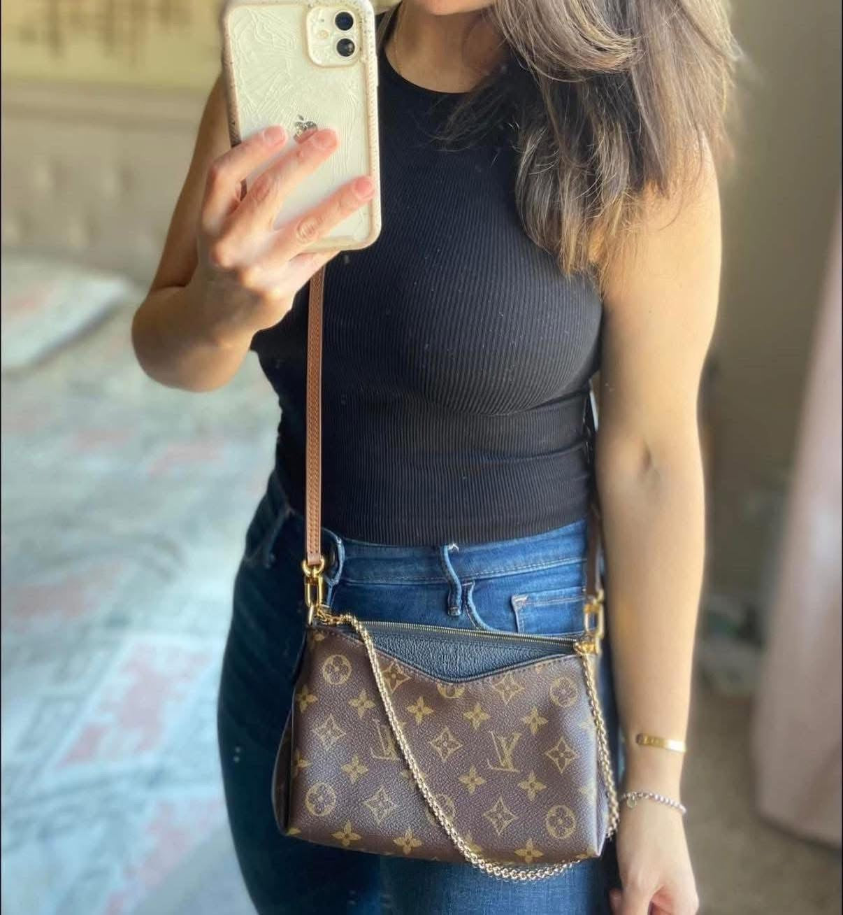 LV Pallas clutch crossbody noir