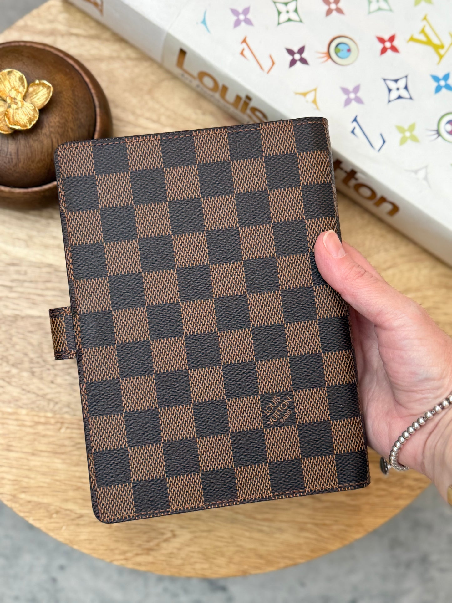 LV Agenda MM Damier Ebene