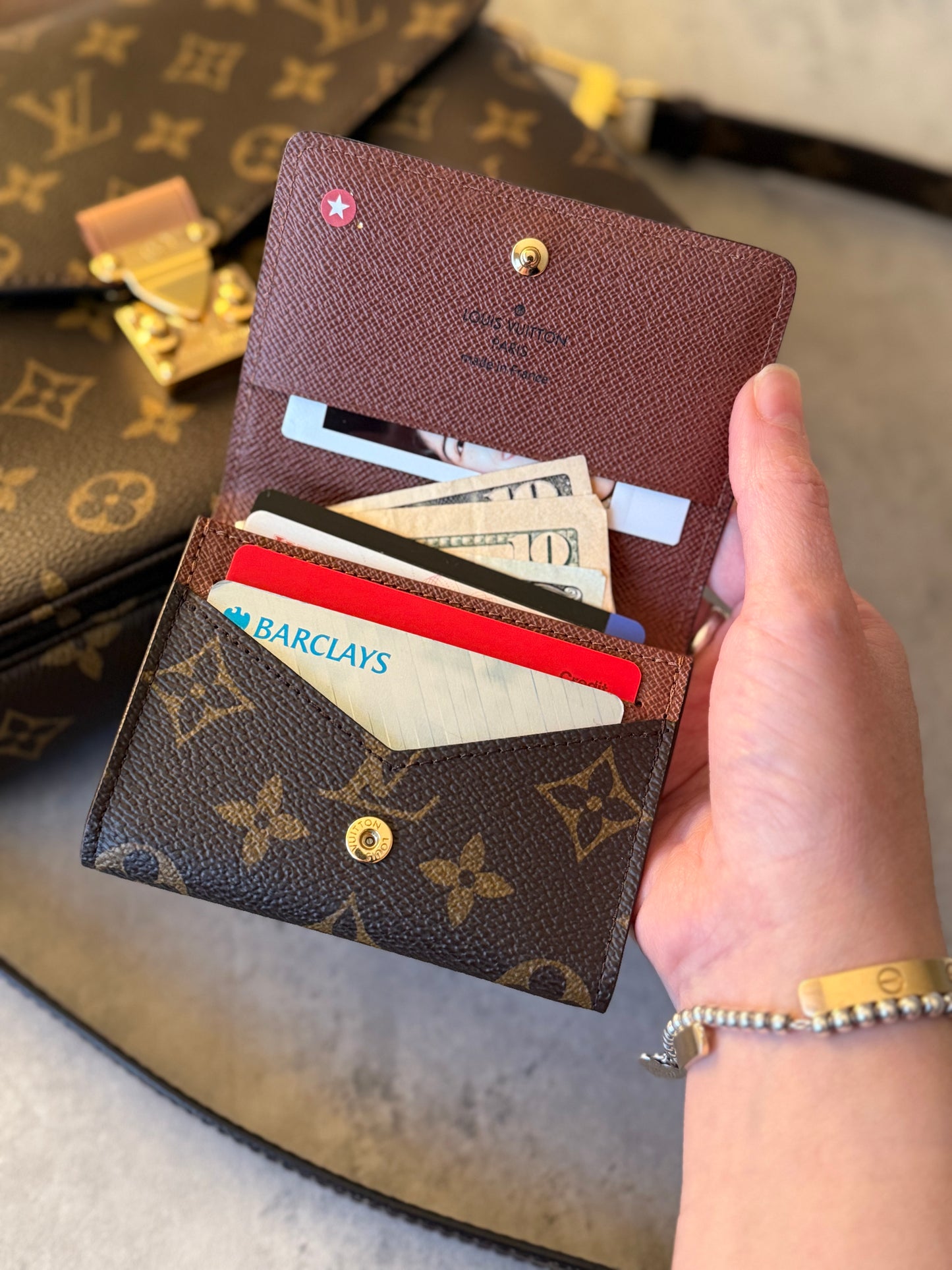 LV Envelope Business Card Holder